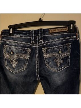 Like New Gorgeous Rock Revival Betty Easy Boot Signature Pocket Jeans 32” Inseam